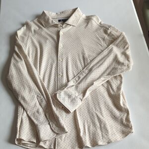 Daniel Cremieux Beige Patterned Button Down Shirt... Nice And Soft!!